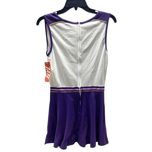 NOS Vintage TAIL Tennis Dress Purple White Zip Back Small Made in USA - Picture 6 of 7